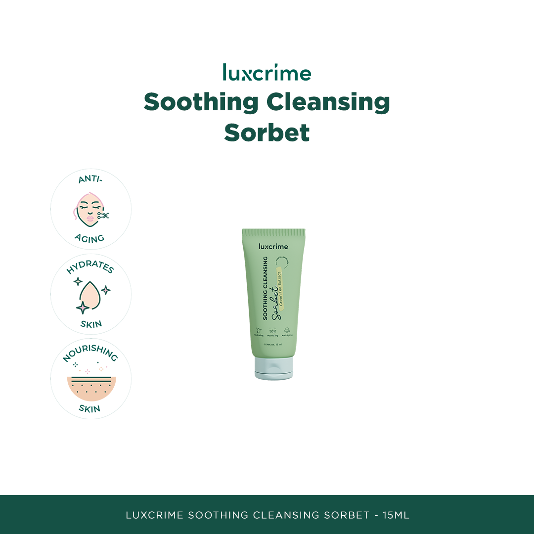 Luxcrime Soothing Cleansing Sorbet - Cleansing Balm dengan Green Tea Extract