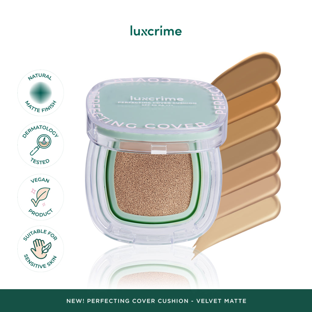Luxcrime Perfecting Cover Cushion - Velvet Matte SPF 50 PA +++