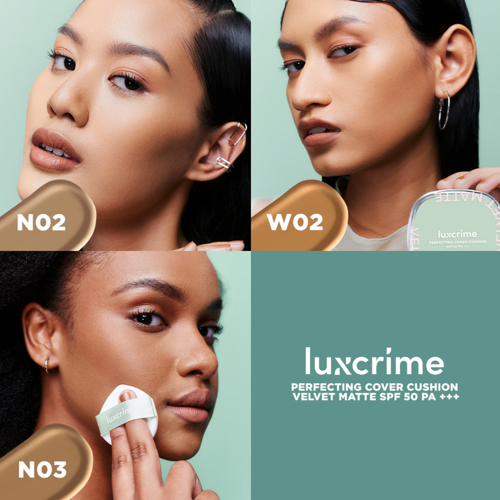 Luxcrime Perfecting Cover Cushion - Velvet Matte SPF 50 PA +++