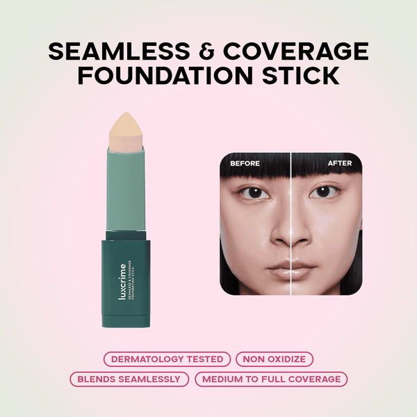 ⁠Luxcrime Seamless & Coverage Foundation Stick