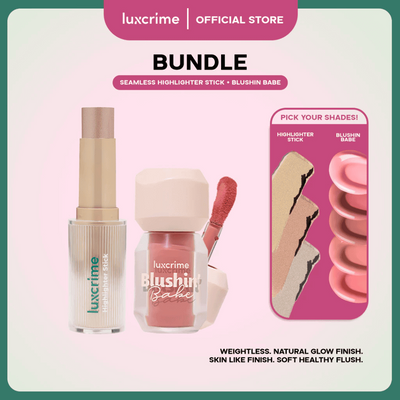 [BUNDLE] Luxcrime Blushin’ Babe + Highlighter