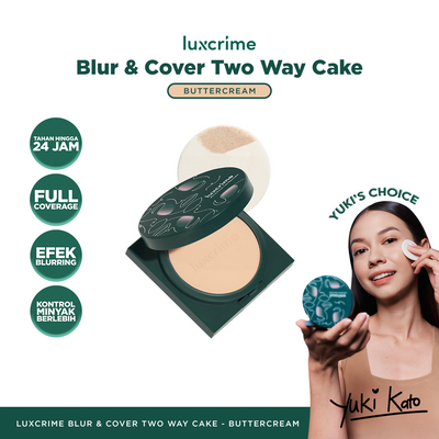 Luxcrime Blur & Cover Two Way Cake in Buttercream