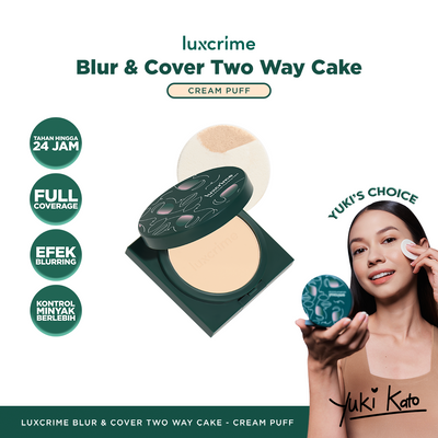 Luxcrime Blur & Cover Two Way Cake in Cream Puff