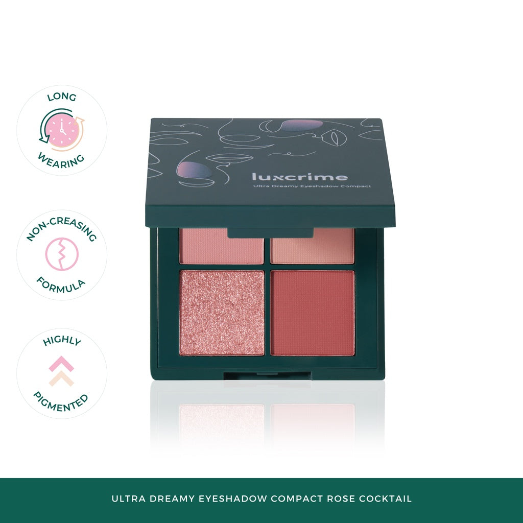 Luxcrime Ultra Dreamy Eyeshadow Compact Rose Cocktail