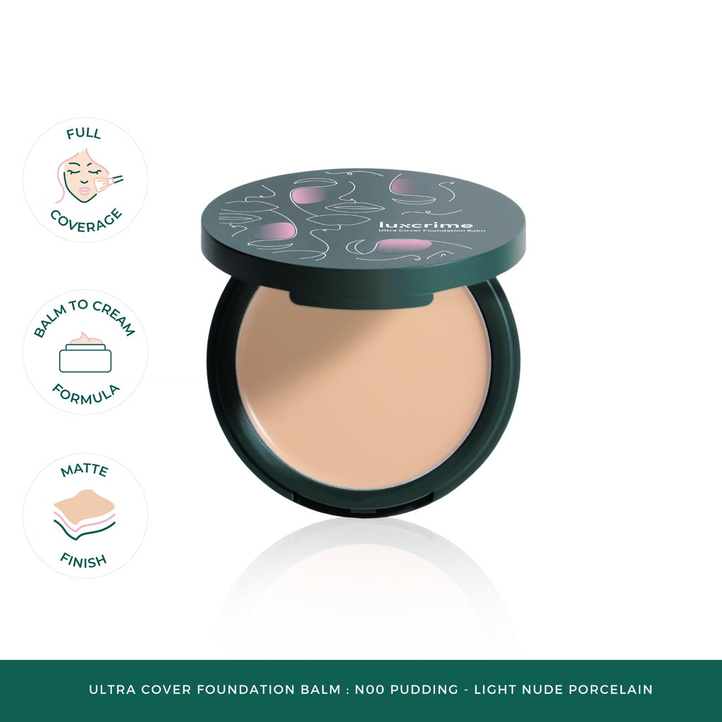 Luxcrime Ultra Cover Foundation Balm: N00 Pudding - Light nude porcelain