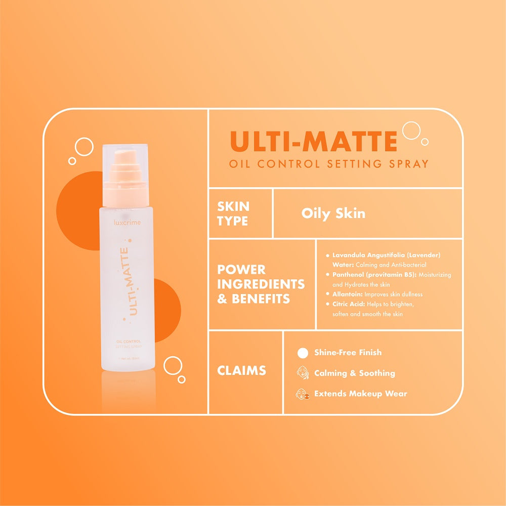 Luxcrime Ulti-Matte Oil Control Setting Spray
